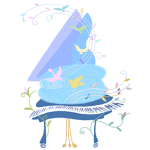 音楽イメージのイラスト例